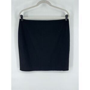 NEW Banana Republic Classic Pencil Skirt Lined Closet Staple Black Size 12